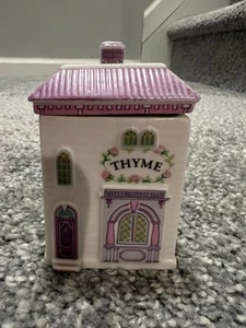 The Lenox Spice Village House Thyme Spice Jar 1989 - Kitchen Decor - Picture 1 of 4