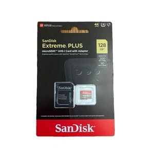 SanDisk Extreme PLUS 128GB microSDXC Card with Adapter - Picture 1 of 1
