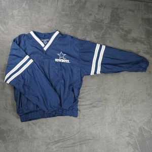 Vintage Dallas Cowboys Jacke Jugend blau NFL Football Pullover Windbreaker 90er - Bild 1 von 8