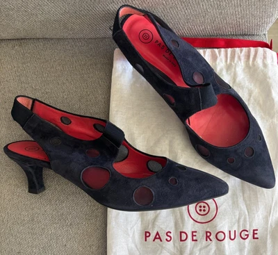 Tacones de gamuza Pas de Rouge hechos en Italia - talla 39,5 Foto 1 de 4