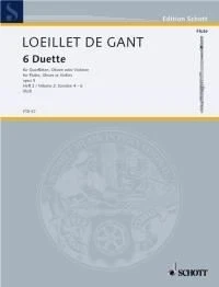 6 Duette Opus 5 Heft 2 Jean-Baptiste Loeillet Book [Softcover] 2 Flutes Schott M - Image 1 of 3