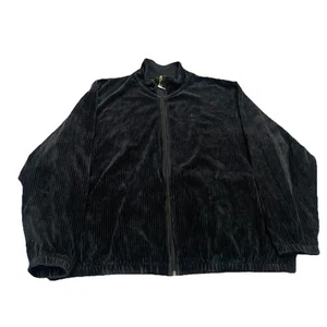 Nike Corduroy Track Bomber Jacket Loose Fit Full Zip Gold Swoosh Zipper Mens XL - Picture 1 of 10