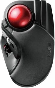 Elecom Trackball Maus kabellos großer Ball 8 Tasten Neigefunktion schwarz - Bild 1 von 8