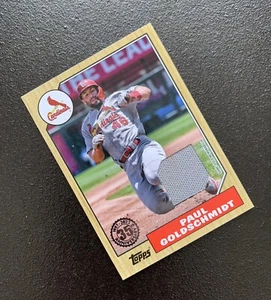 Paul Goldschmidt 2022 Topps Series 1 87R-PG 1987 Topps Game Used Relic Cardinals - Picture 1 of 5