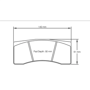 PAGID E1616 RST5 PADS (16.00mm) E1616RST5 - Picture 1 of 1