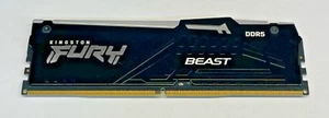Kingston Fury Beast 16GB DDR5 RAM UDIMM 5200mt/s XMP RGB Lighting (OFFERS OK) - Picture 1 of 3