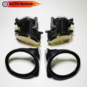 For BMW E46 M3 2001-2006 M-Tech Clear Front Bumper Fog Lights with Cover Bulbs - Picture 1 of 7