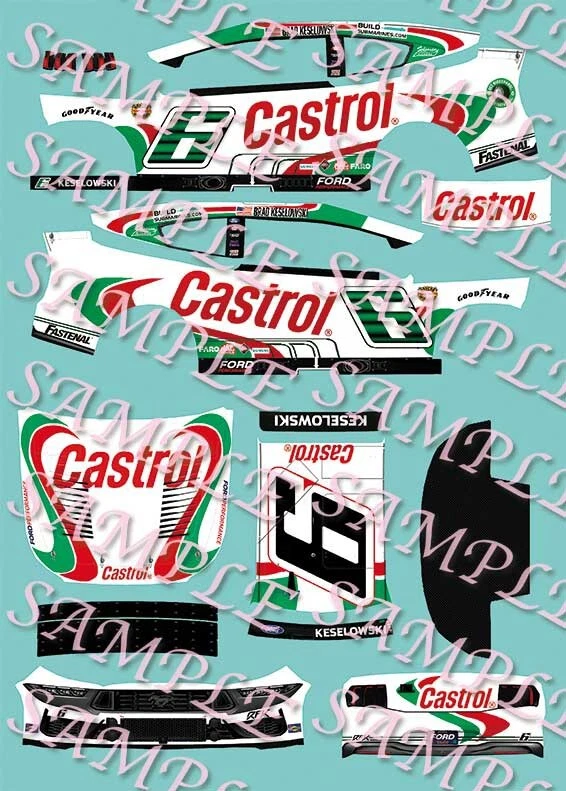 Наклейки 2024 Brad Keselowski Castrol ретро 1:64 - Изображение 1 из 1