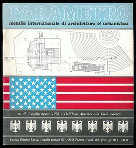 Architettura PARAMETRO  48 lug ago 1976  Dall’Est America alla città tedesca - Picture 1 of 1