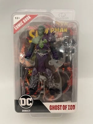 Figura de 7" DC Direct McFarlane Toys Page Punchers Ghost of Zod con cómic de Superman Foto 1 de 4