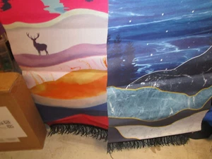 Flags 2 Piece Reindeer 12.5  x 53  Long - Picture 1 of 2