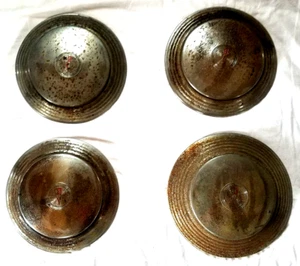 FULL SET of 4 OEM Hudson 1954 Hubcap Wasp Hornet Hollywood Jet Liner Sedan 1950s - Picture 1 of 5