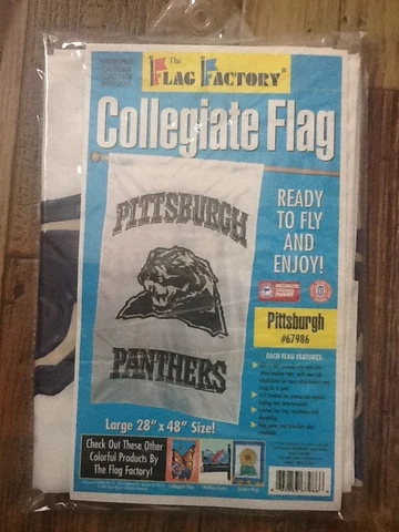 Pittsburgh Panthers Flag Factory Large Flag;  28'' x 48''; NCAA Cover