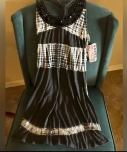 ๐ AWAKE COUTURE LOS ANGELES TIE-DYED COVERUP DRESS NWT MED - Picture 1 of 11