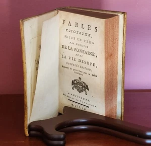 1709 FABLES CHOISIES BY LA FONTAINE AVEC LA VIE D'ESOPE NOVELLE EDITION - Imagen 1 de 17