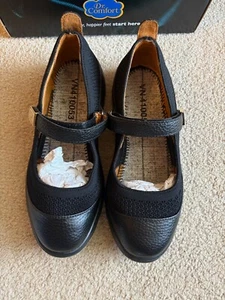 Dr. Comfort Diabetic Flat Dress Black Leather Size 7.5 - Picture 1 of 7