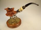 Micoli by Robert Burns ABE 76 Hand Carved Freehand Briar Pipe Vulcanite USA Made
