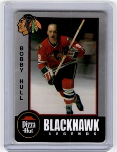 1998 Pizza Hut Blackhawks Legends #NNO Bobby Hull - Picture 1 of 2