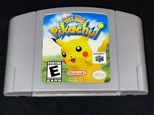 Hey You Pikachu (Nintendo 64, 1999) Cleaned / Tested / Authentic - N64 - Picture 1 of 4