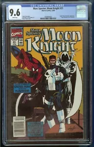Marc Spector: Moon Knight #21 CGC 9.6 Spider-Man & Punisher Apariencia - Imagen 1 de 4
