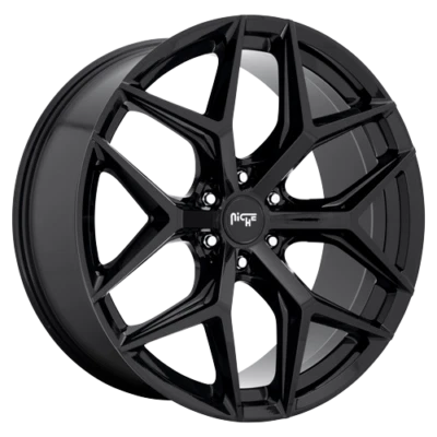 22 Inch Wheels Rims Niche Vice M231 Gloss Black 6x120 Chevy Traverse GMC Acadia - Imagem 1 de 4