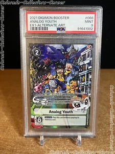 Digimon - EX1-066 R Analog Youth Alternate Art PSA 9 - Picture 1 of 2