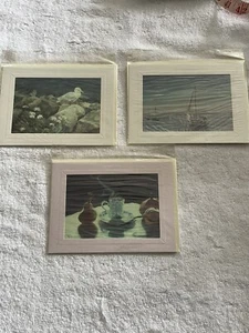 Susan Roux Portland Maine 3 cuadernos en blanco de pinturas al óleo originales - Imagen 1 de 7