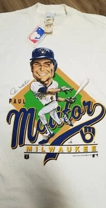Brewers Baseball Caricature short sleeve white color shirt KV28349 - Picture 1 of 2