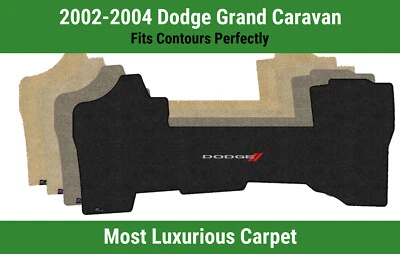 Alfombrilla delantera Lloyd Luxe para Dodge Grand Caravan '02-04 con Dodge Word y rayas Foto 1 de 4