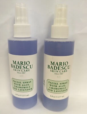 2 PIEZAS - SPRAY FACIAL MARIO BADESCU CON ALOE, MANZANILLA Y LAVANDA 6 FL OZ CADA UNO Foto 1 de 2