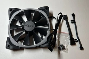 NZXT AER RGB 2 120mm RGB Fluid Dynamic Bearing PWM Fan BLACK - Afbeelding 1 van 2