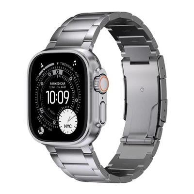 Titanium Band for Apple Watch Ultra 3 & Ultra 2/1 - 49mm Titanium Metal Bracelet - Image 1 of 4