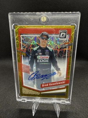 2024 Donruss Optic Brad Keslowski Gold Auto /10 - Image 1 of 3