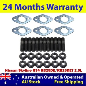 Permaseal Exhaust Manifold Studs&Gasket Kit For Nissan Skyline R32 RB25DE 2.5L - Picture 1 of 9