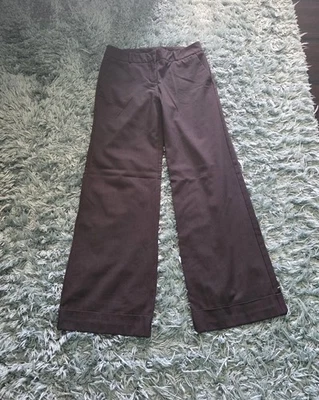 NY&CO Womens Size 2 Average Chocolate Brown Dress Pants - Image 1 of 4