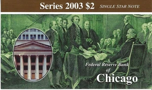 2003 $2.00 Uncirculated Star Note* Low Serial/ Low Run G-00004094* - Picture 1 of 2