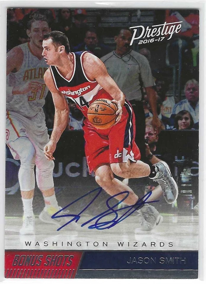 2016-17 Prestige Bonus Shots 签名 #19 杰森·史密斯亲笔签名奇才签名 — 第 1/1 张图片