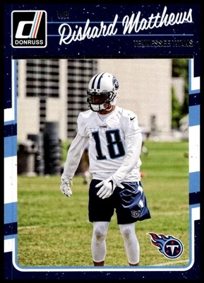 2016 Rishard Matthews Panini Donruss Football #282 Tennessee Titans - Image 1 of 2