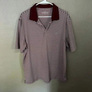 VINEYARD VINES Porter Preformance Red Stripe Short Sleeve Side Large casual - Picture 1 of 7