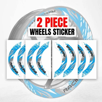 Pegatinas de rueda de llanta S02W Aqua 2 piezas para SV650 S 12 13 14 15 16 17 18 19 20 Foto 1 de 4