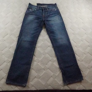 Abercrombie & Fitch Classic Straight Jeans Mens 26x30 Blue Whiskered Rodeo - Picture 1 of 12