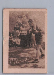 1925 La Morena El Salvador Serie A #11 Paulino Uzcudun Rare Tobacco Type Card - Bild 1 von 2