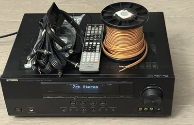 Yamaha RX-V465 5.1 Ch HDMI Home Theater Surround Sound Receiver Stereo Bundle - Image 1 of 4