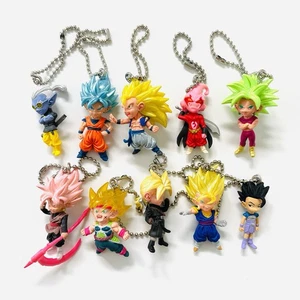 Dragon Ball UDM Gashapon Figur Schlüsselanhänger Charm 10 Stck. #07 Son-Goku schwarz Kefla - Bild 1 von 11