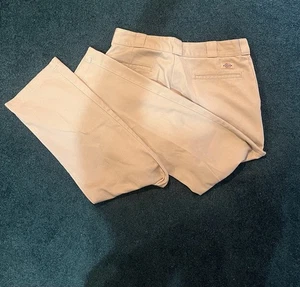 Dickies Mens Size 38x32 Original Fit 874 Flex Work Pants Tan Utility - Picture 1 of 7
