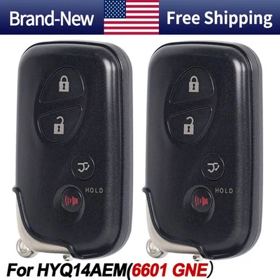 2 FOR 2008-2016 LEXUS LX570 271451-6601 GNE HYQ14AEM SMART REMOTE KEY FOB - Image 1 of 4