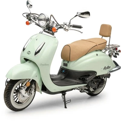 Motorroller 50 ccm Burnout EasyCruiser Eco Mint 25 km/h - Bild 1 von 4