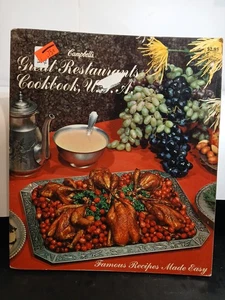 Campbell's Great Restaurants Cookbook USA - Famous Recipes Vintage Cookbook - Picture 1 of 2