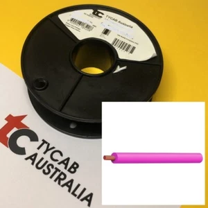 30m x 28 Amp Auto cable 4 mm Pink General pupose electrical wire TYCAB - Picture 1 of 4
