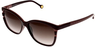 Carolina Herrera Sunglasses Women Brown Cranberry Mauve Rectangular SHE543 0N18 - Image 1 of 4
